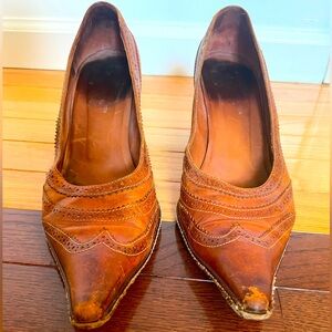 Authentic Dries Van Noten Y2K Leather Pumps Size 9.5